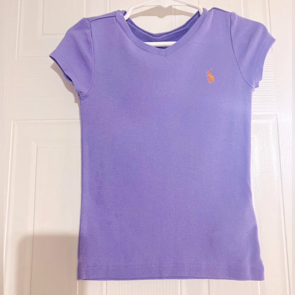 Ralph Lauren little girls shirt size 4T purple